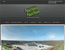 Tablet Screenshot of hartmanconstructors.com